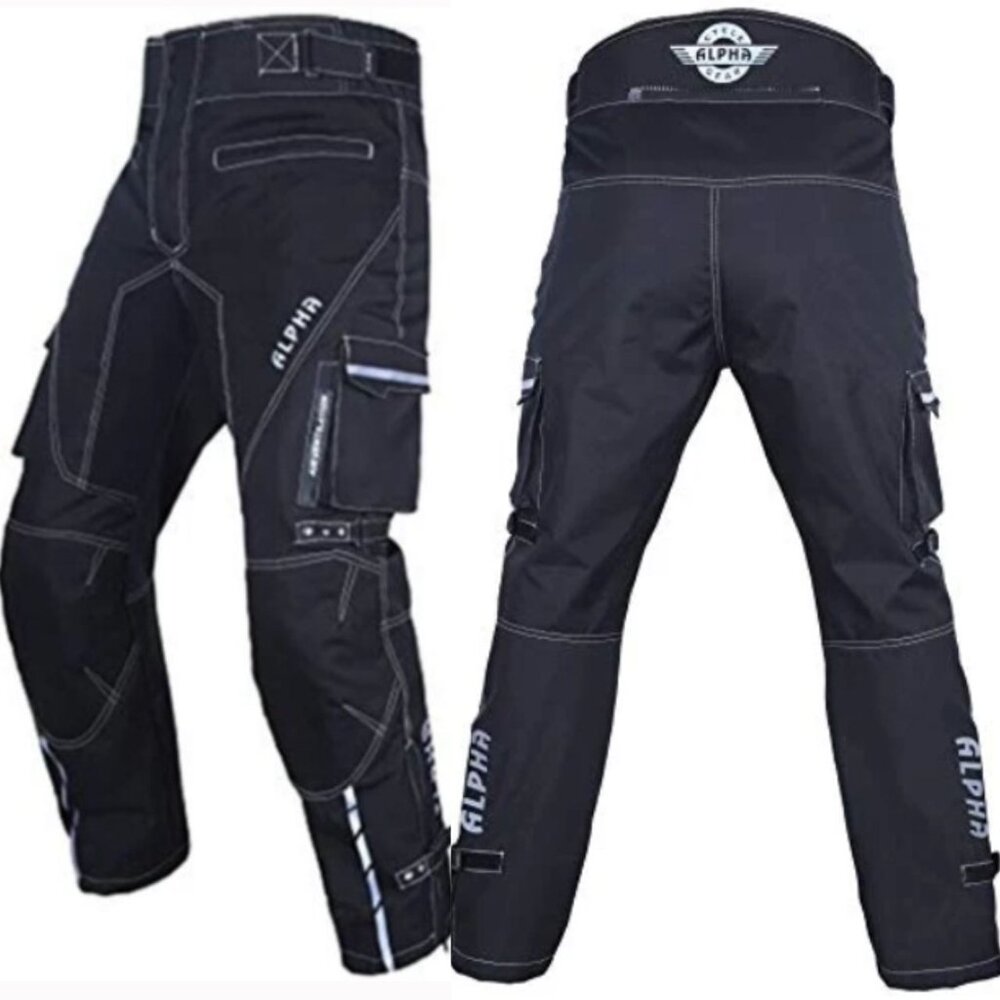 Alpha Unisex Adult  Air Series Motorcycle Pants Black WAIST 30"-32" INSEAM 30"